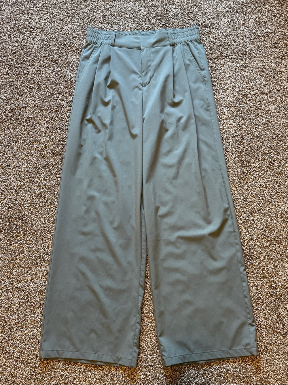 Kyodan Sage Green Wide-Leg Trousers
